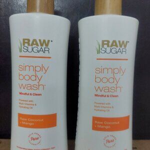 Raw Sugar Body wash 25 fl oz and St IVES body wash 22 fl oz for men and women